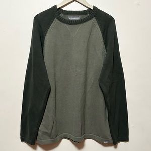 Eddie Bauer green pullover sweater Size L